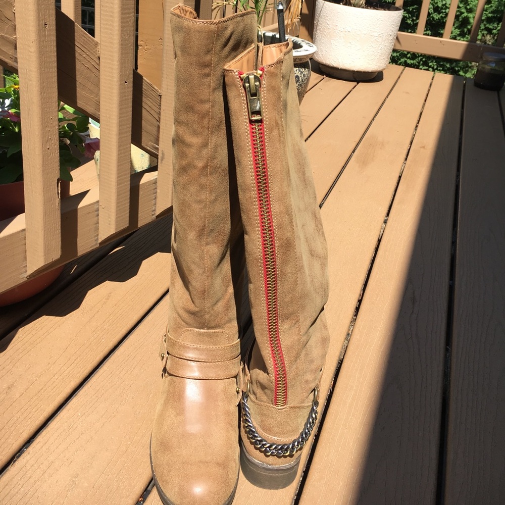 Madden Girl knee high leather boots